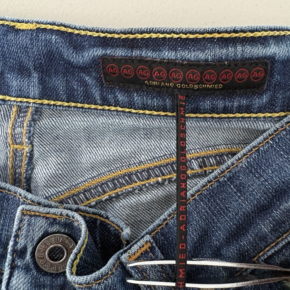 AG Adriano Goldschmied Jeans Women 29 The Shorty Cuffed Capri Capsule USA Made - Picture 7 of 12